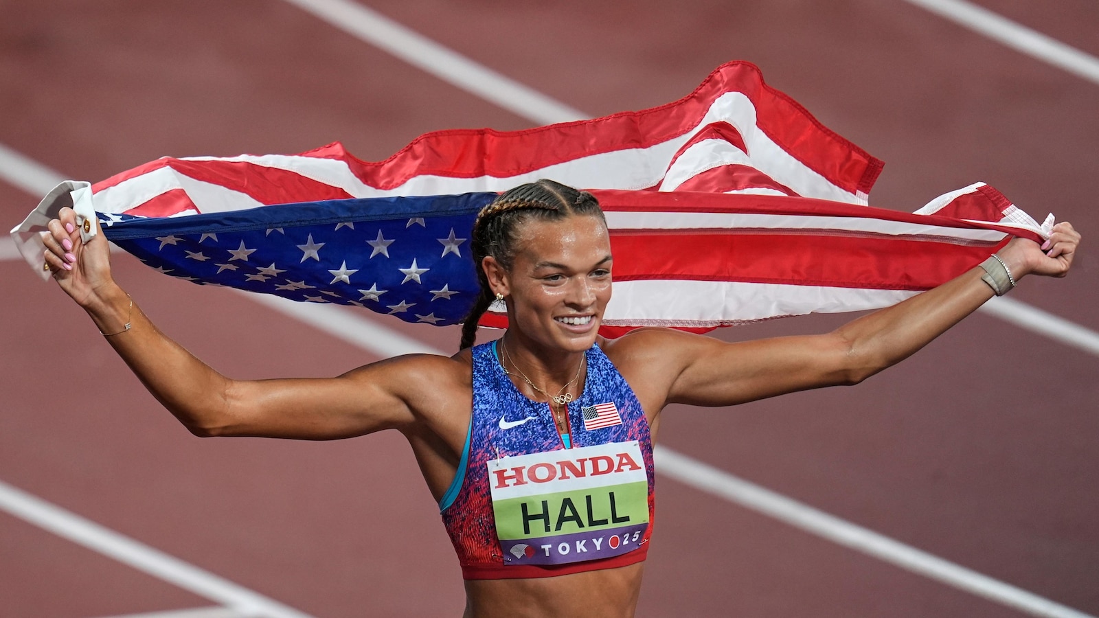 Anna Hall joins Jackie Joyner-Kersee as a US heptathlon world champion